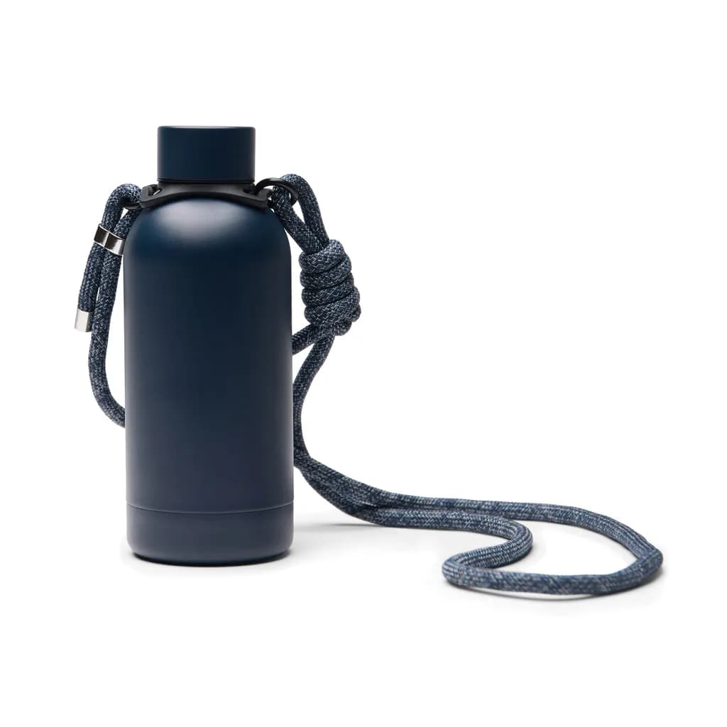 VINGA Parks Flasche aus RCS rec. Stainless-Steel, 400ml - navy blau