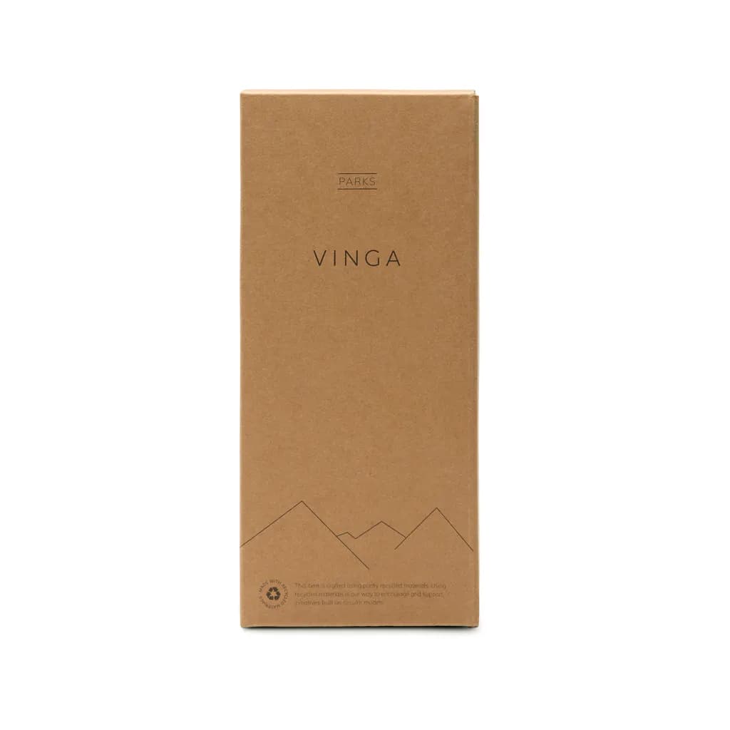 VINGA Parks Flasche aus RCS rec. Stainless-Steel, 400ml - navy blau