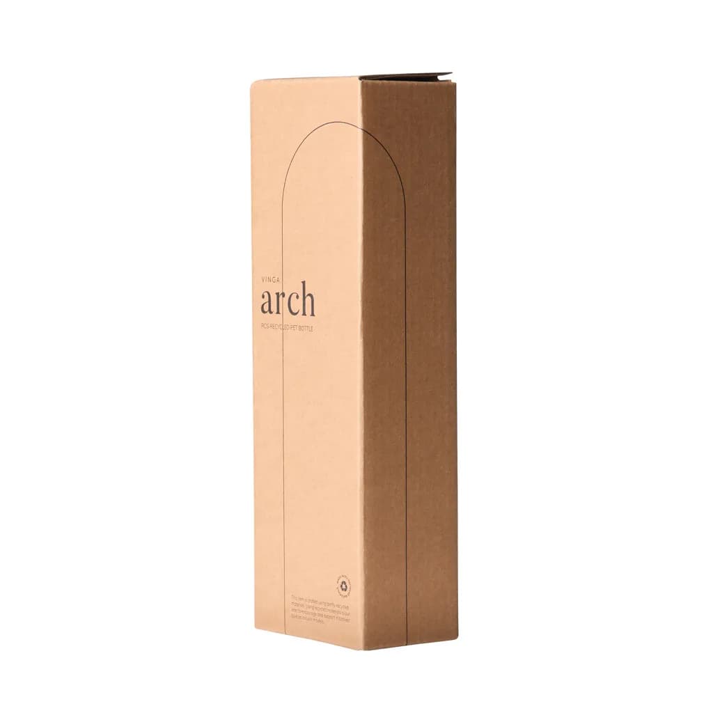 VINGA Arch 550ml Flasche aus RCS recyceltem PET - transparent