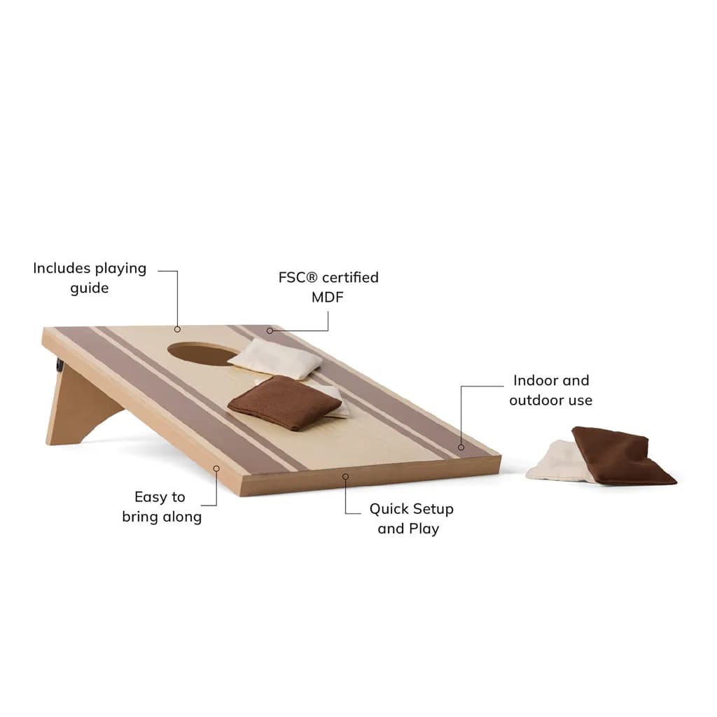 VINGA Cornhole Spiel - braun