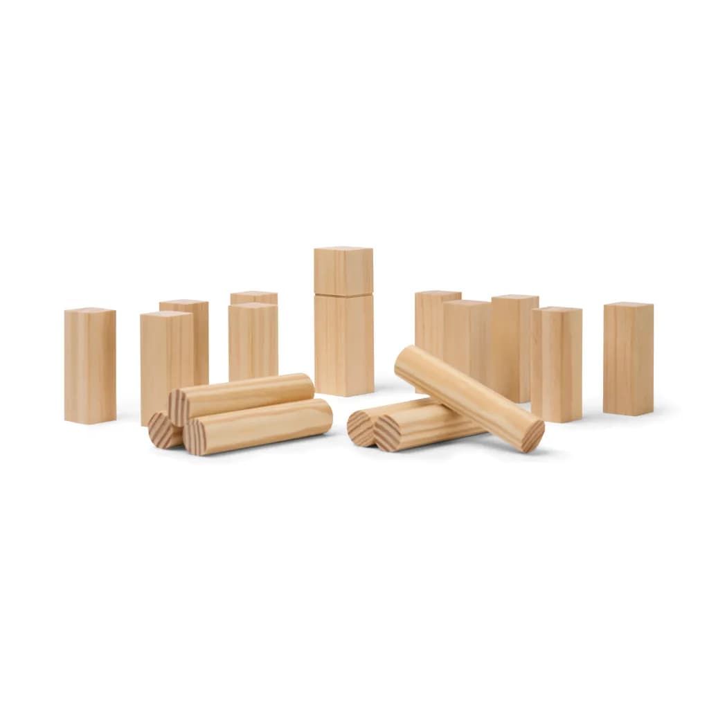 VINGA Kubb Mini Spiel - braun