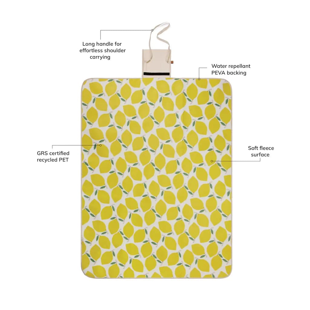 VINGA Arwe GRS Picknick-Decke - gelb
