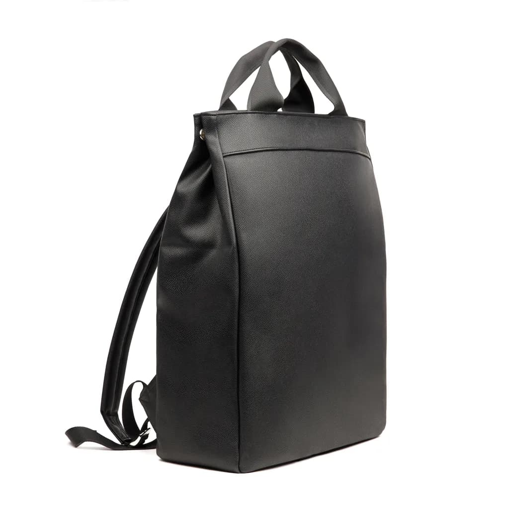 VINGA Bermond Rucksack aus RCS recyceltem PU - schwarz