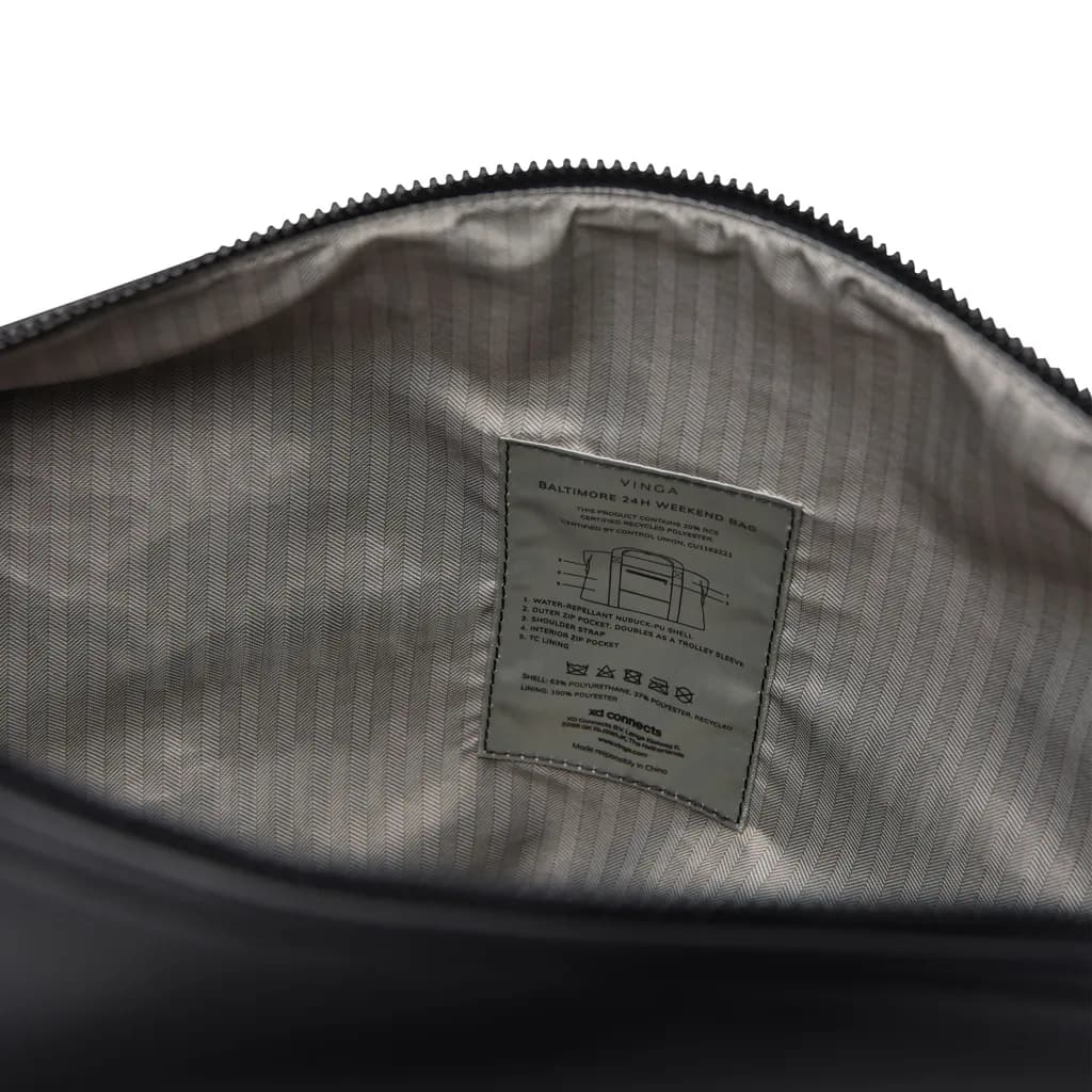 VINGA Baltimore RCS 24h Wochenendtasche - schwarz