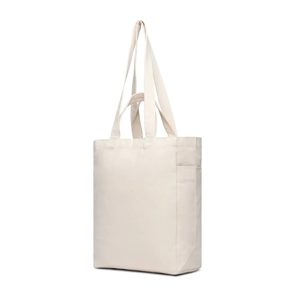 VINGA Hilo AWARE™ Tasche mit Reißverschluss aus rec. Canvas - off white