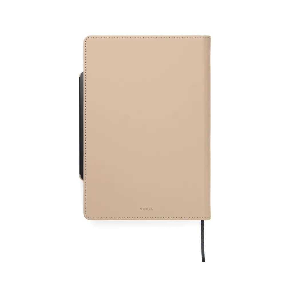 VINGA Baltimore RCS 4-in-1 nachfüllbares Notizbuch - greige