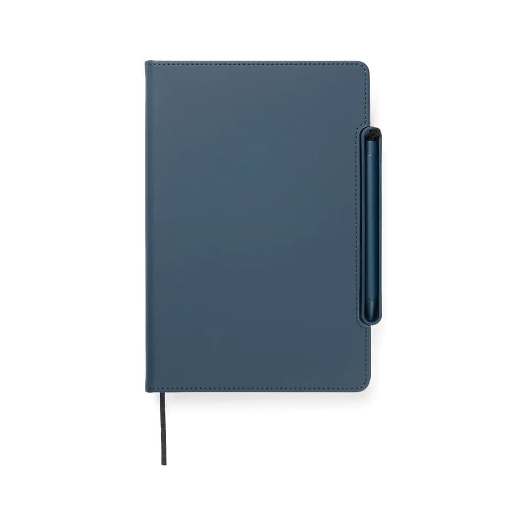 VINGA Baltimore RCS 4-in-1 nachfüllbares Notizbuch - navy blau