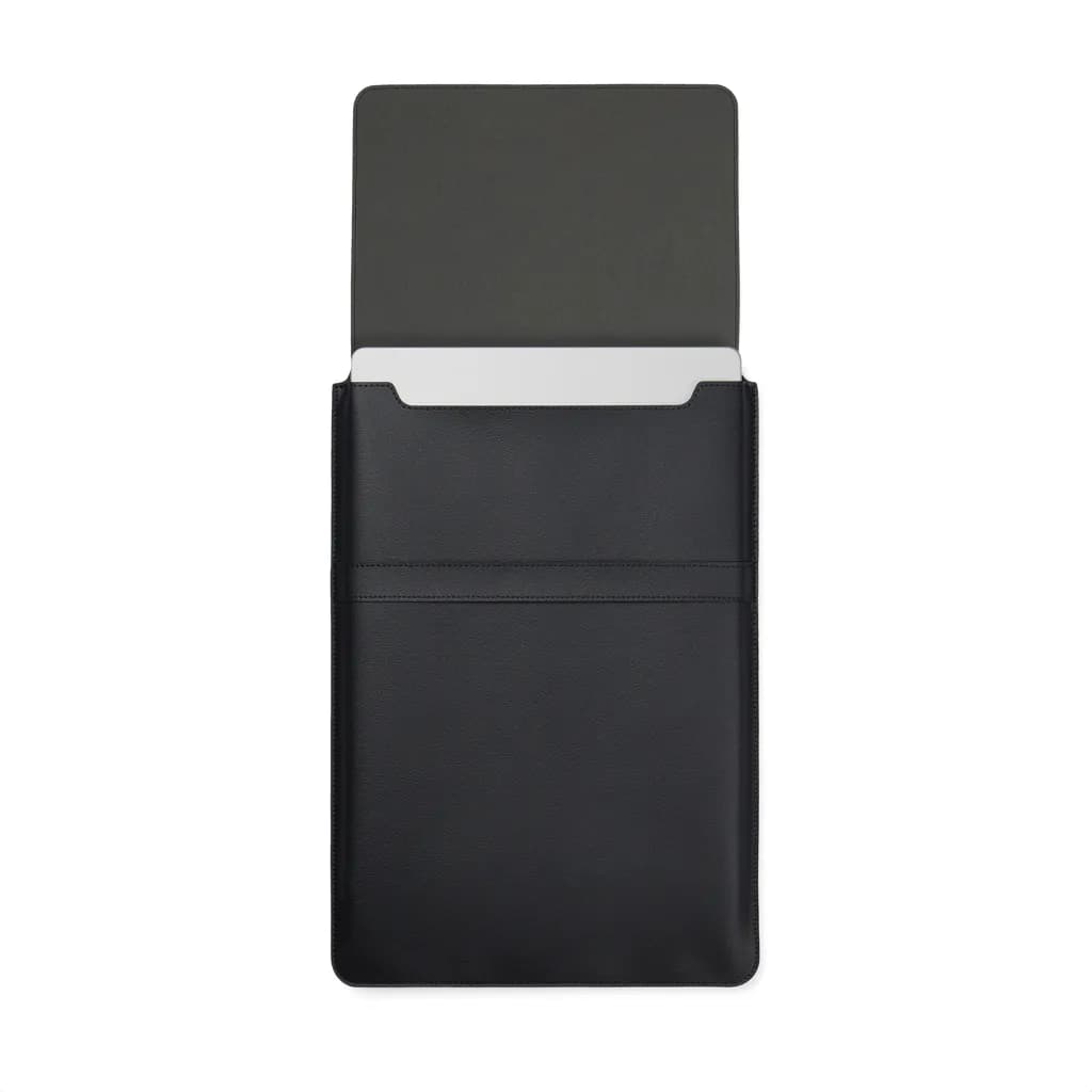 VINGA Timo 14 Laptop-Sleeve aus RCS recyceltem rPET - schwarz