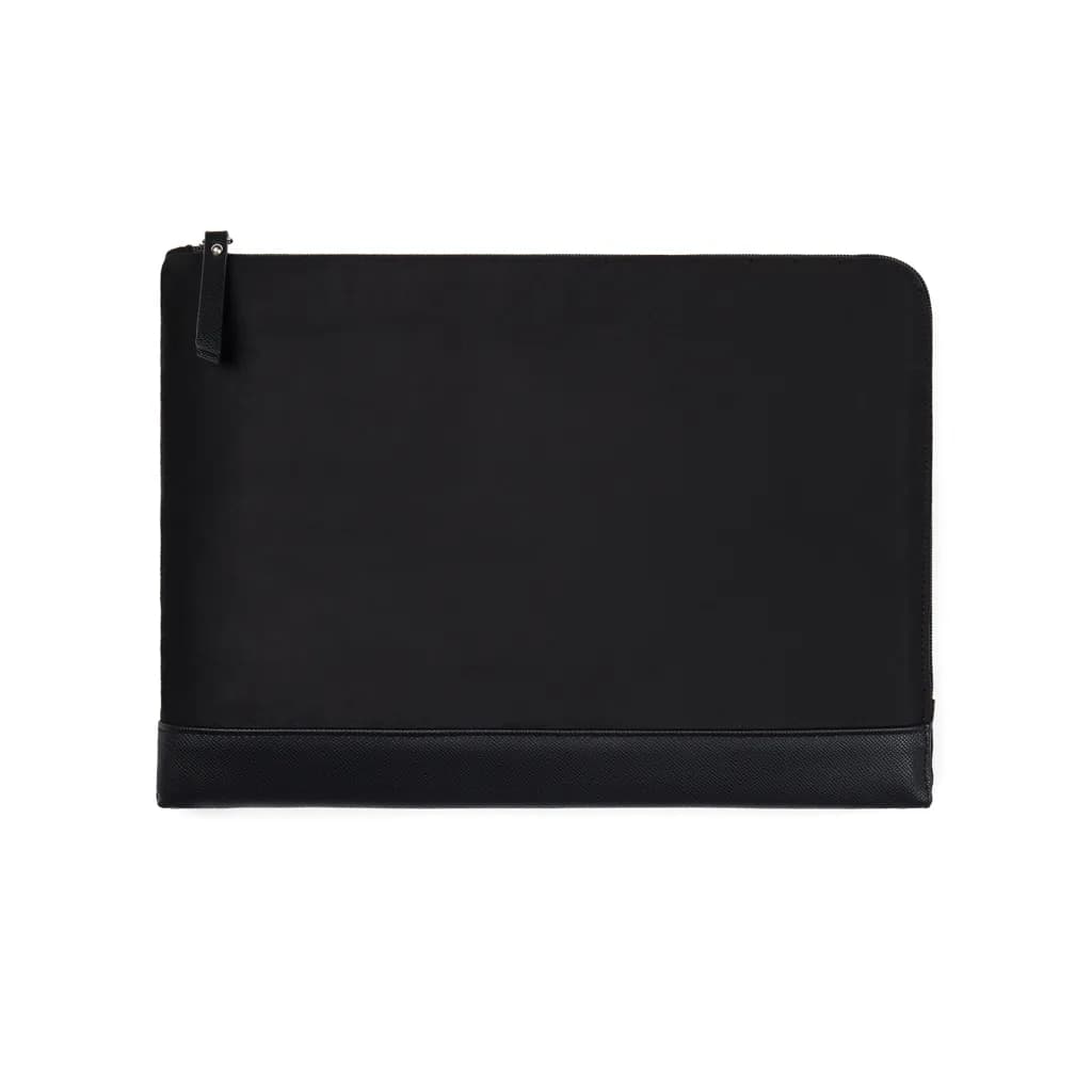 VINGA Marlow 14 Laptop Sleeve aus RCS recyceltem Polyester - schwarz