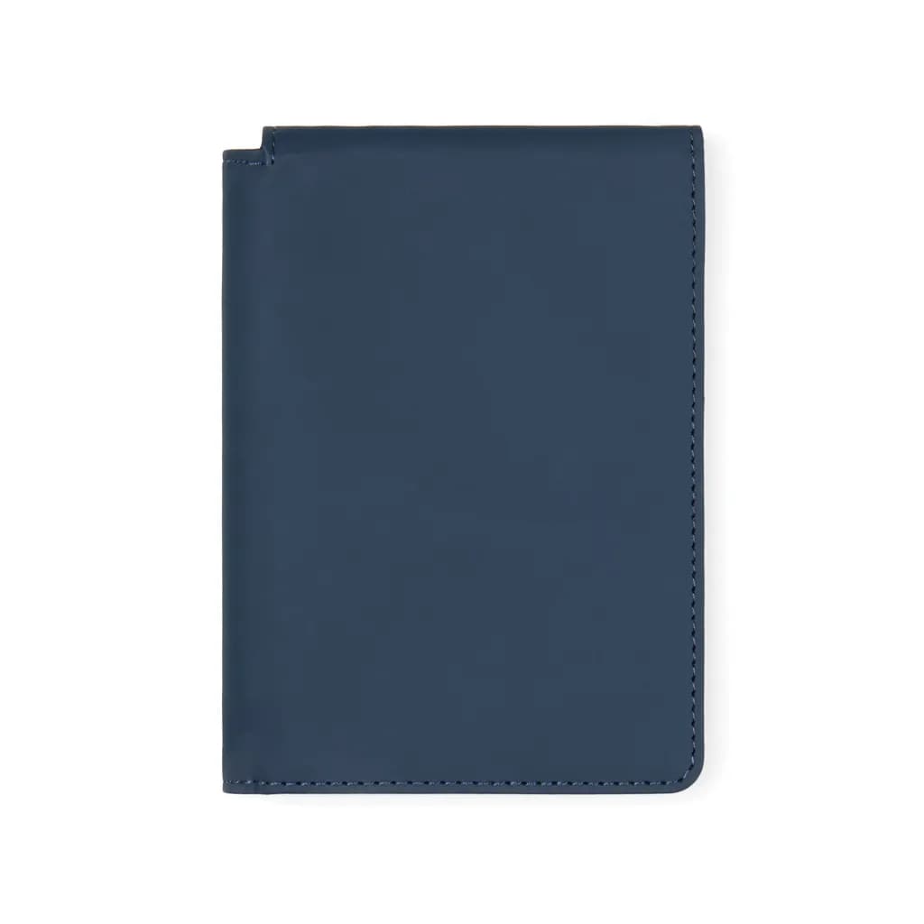 VINGA Baltimore RCS recycelte Polyester-RFID-Reisepasshülle - navy blau