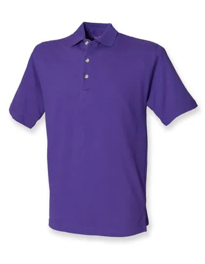 Classic Cotton Piqué Polo Shirt - Purple
