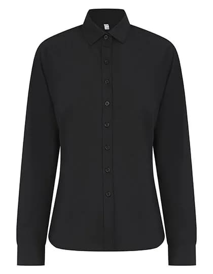Ladies´ Long Sleeved ´Cotton Feel´ Coolplus® Shirt - Black