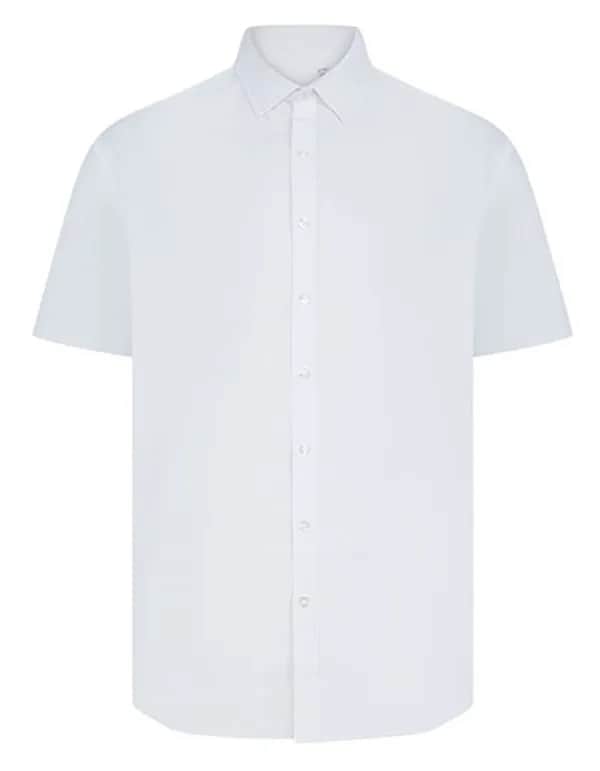 Men´s Short Sleeved ´Cotton Feel´ Coolplus® Shirt - White