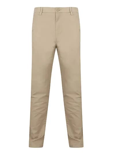 Men´s Stretch Chino with Flex Waistband - Stone