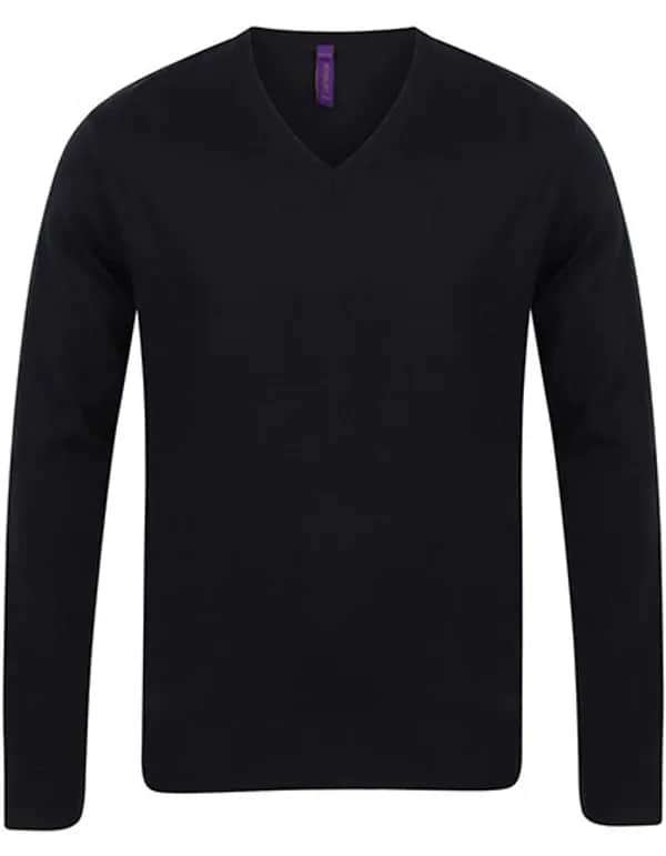 Men´s Lightweight V-Neck Jumper - Black