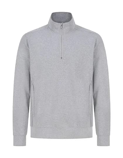 Unisex Sustainable 1/4 Zip Sweatshirt - Heather Grey