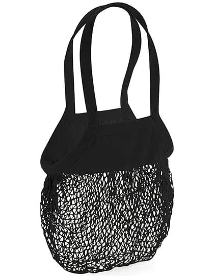 Organic Cotton Mesh Grocery Bag - Black