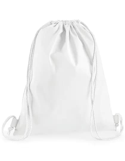 Premium Cotton Gymsac - White