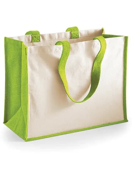 Printers Jute Classic Shopper - Apple Green
