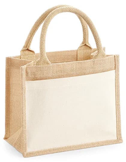Cotton Pocket Jute Gift Bag - Natural