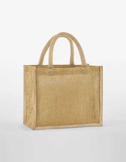 Natural Starched Jute Midi Bag - Natural/Natural