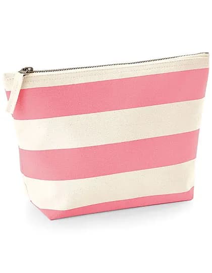 Nautical Accessory Bag - Natural/Pink