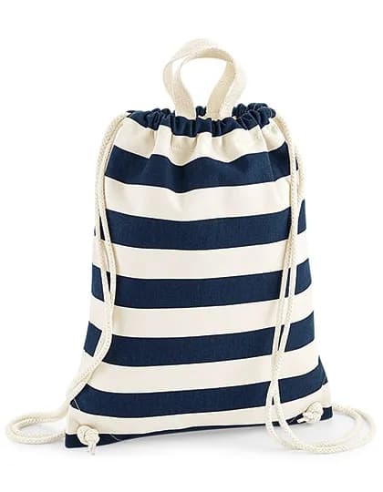 Nautical Gymsac - Natural/Navy