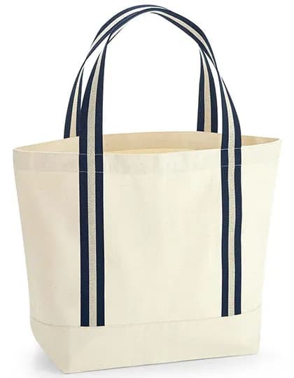 EarthAware® Organic Boat Bag - Natural/French Navy