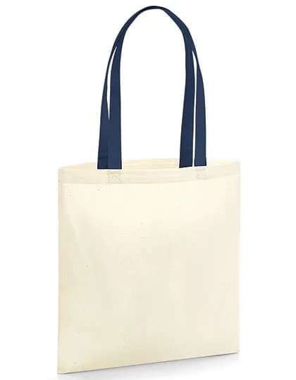 EarthAware® Organic Bag for Life - Contrast Handles - Natural/French Navy