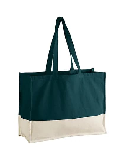 EarthAware® Organic Contrast Shopper - Dark Marine/Natural