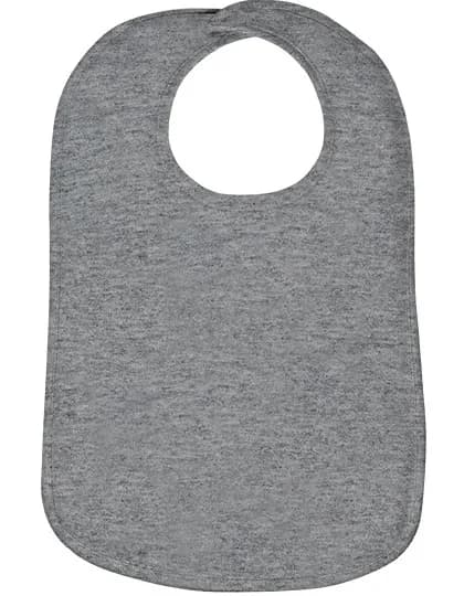 Organic Baby Bib Olli 01 - Heather Grey