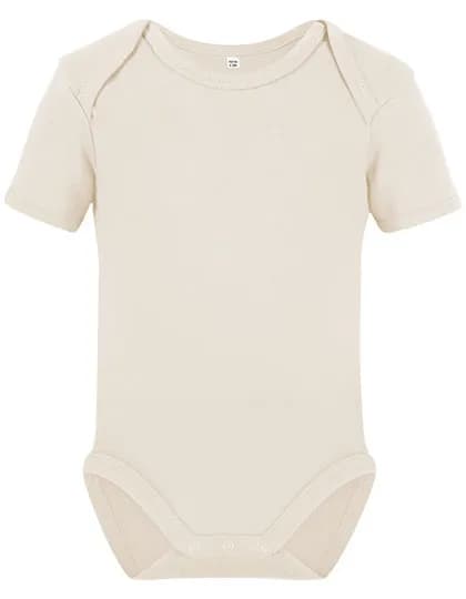 Organic Baby Bodysuit Short Sleeve Bailey 01 - Natural