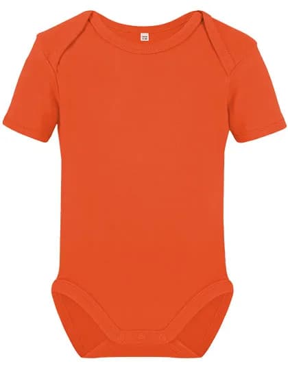 Organic Baby Bodysuit Short Sleeve Bailey 01 - Orange