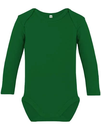 Organic Baby Bodysuit Long Sleeve Bailey 02 - Kelly Green