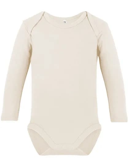 Organic Baby Bodysuit Long Sleeve Bailey 02 - Natural