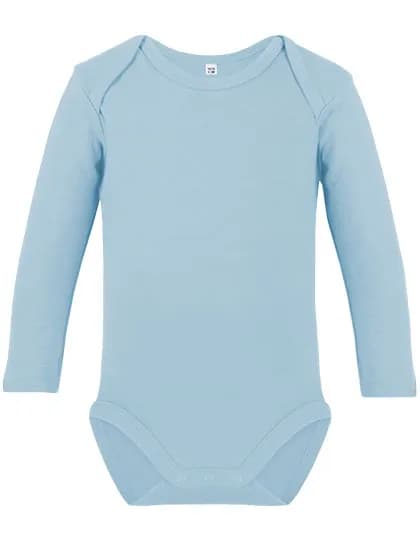 Organic Baby Bodysuit Long Sleeve Bailey 02 - Powder Blue