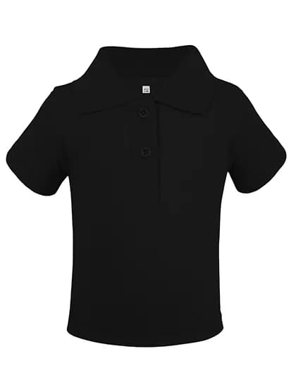 Organic Baby Polo Short Sleeve Teddy 01 - Black