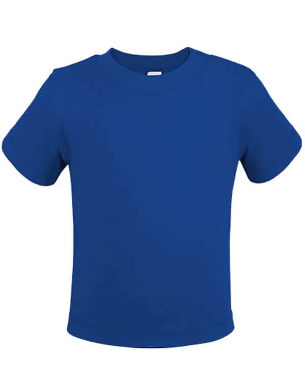 Organic Baby T-Shirt Short Sleeve Noah 01 - Royal Blue