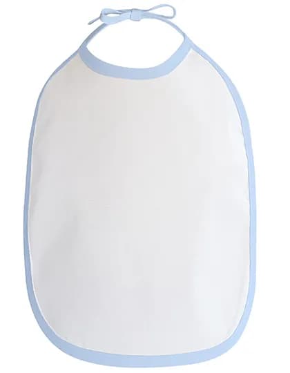 Baby Bib - White/Babyblue