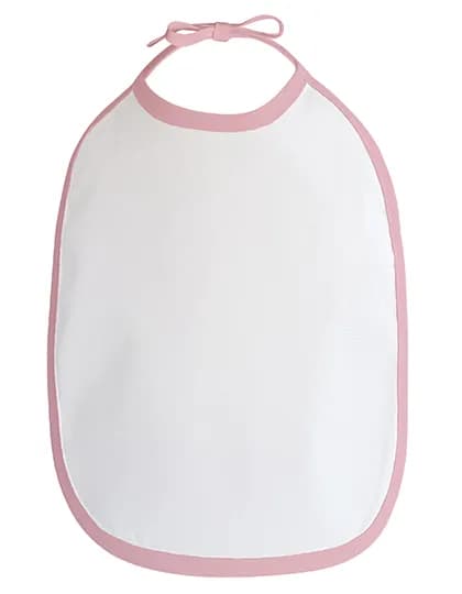 Baby Bib - White/Babypink