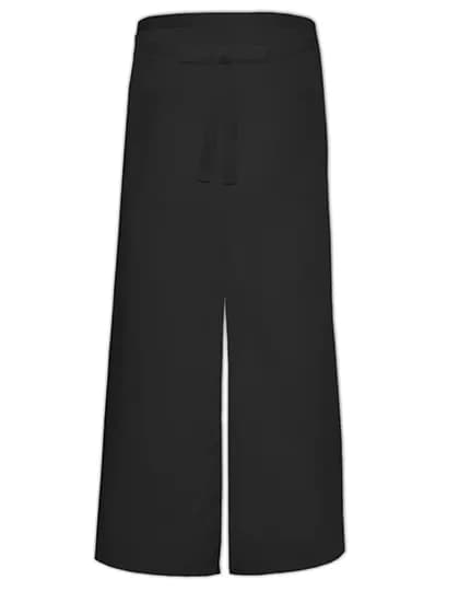 Bistro Apron With Split And Front Pocket - Black
