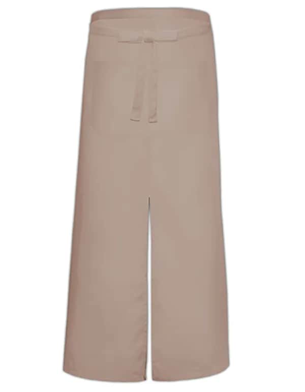 Bistro Apron With Split And Front Pocket - Khaki