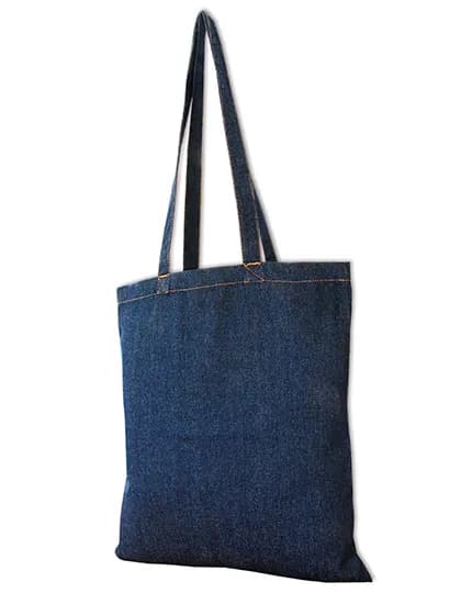Jeans Bag - Long Handles - Denim Blue