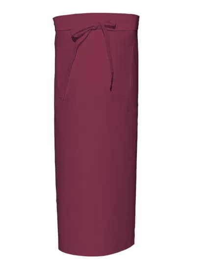 Bistro Apron With Front Pocket - Bordeaux
