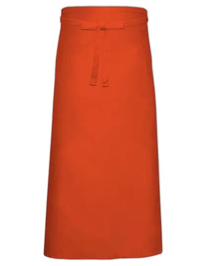 Bistro Apron With Front Pocket - Orange