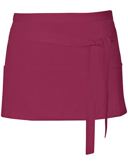 Cocktail Apron - Burgundy (ca. Pantone 216)