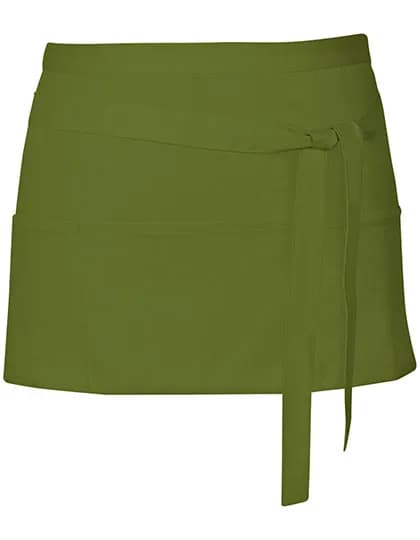 Cocktail Apron - Olive (ca. Pantone 378)