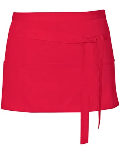 Cocktail Apron - Strawberry Red (ca. Pantone 186)