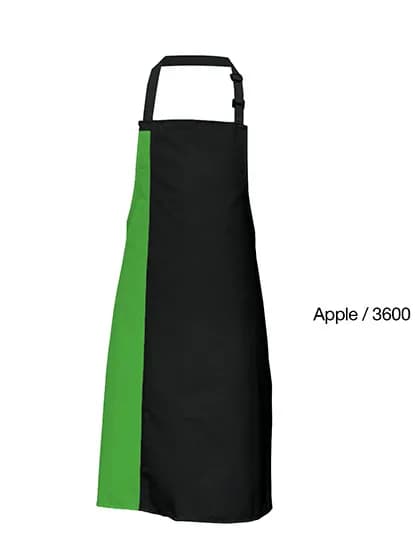 Duo Apron - Black/Apple (ca. Pantone 360)