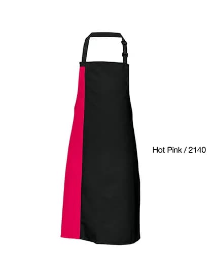 Duo Apron - Black/Hot Pink (ca. Pantone 241c)